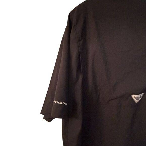 Columbia Men's Black Casual Button Down Shirt 8 0482 - Picture 5 of 7